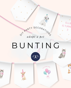 Adopt A Pet | Kids Birthday Party | Bunting