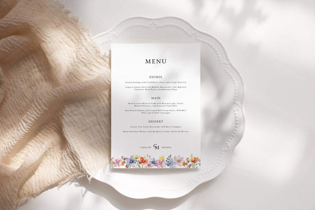 Little Florals Collection | DIY Printable Wedding Stationery Bundle Templates