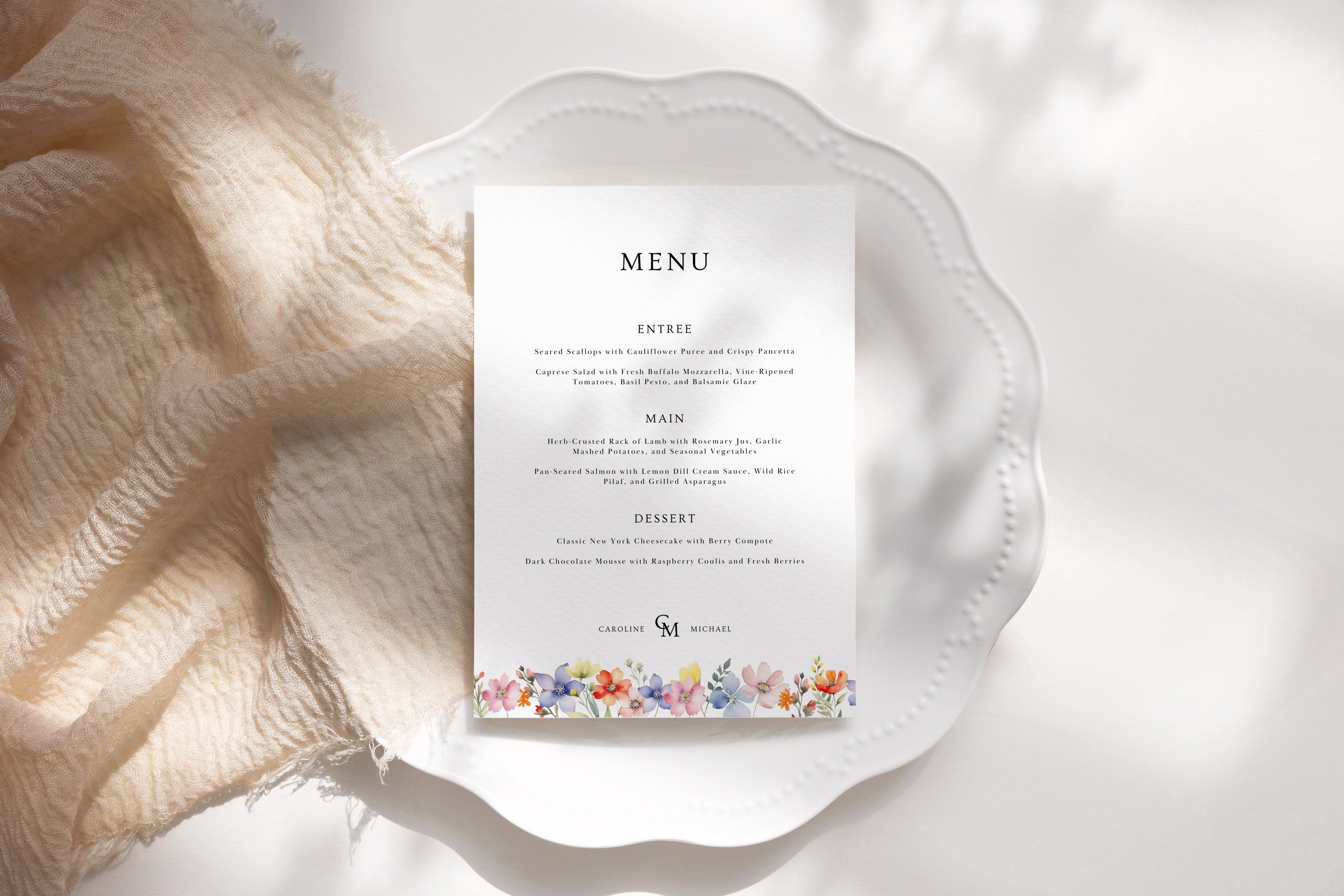 Little Florals Collection | DIY Printable Wedding Stationery Bundle Templates