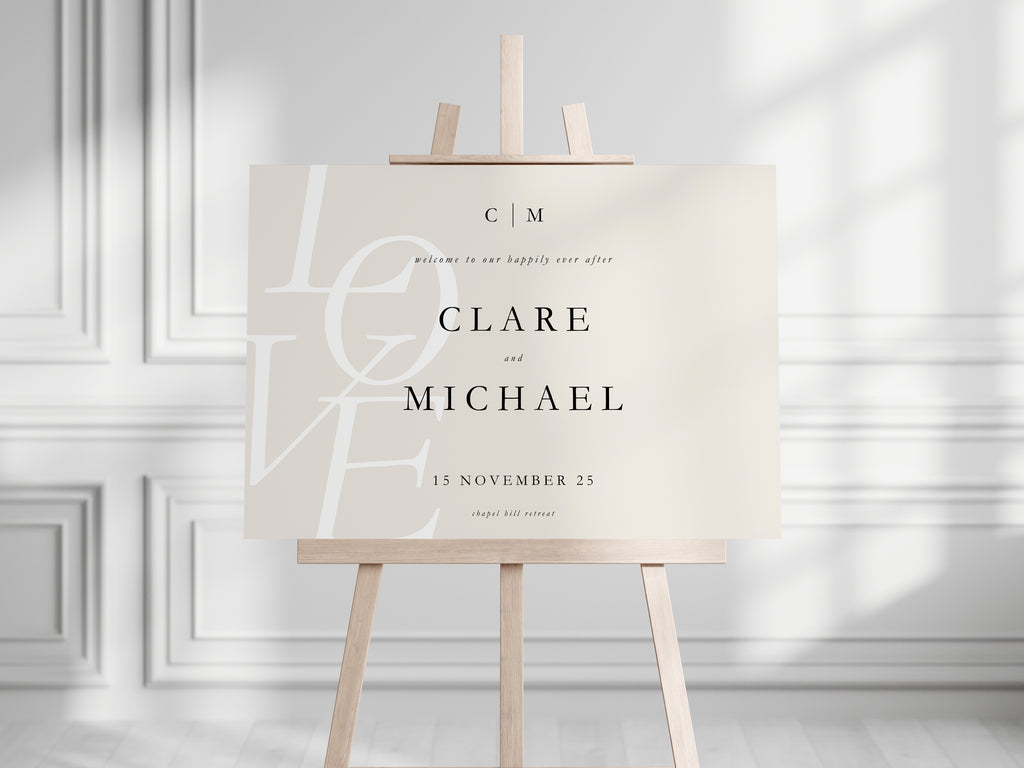 Love Collection | DIY Printable Wedding Stationery Bundle Templates