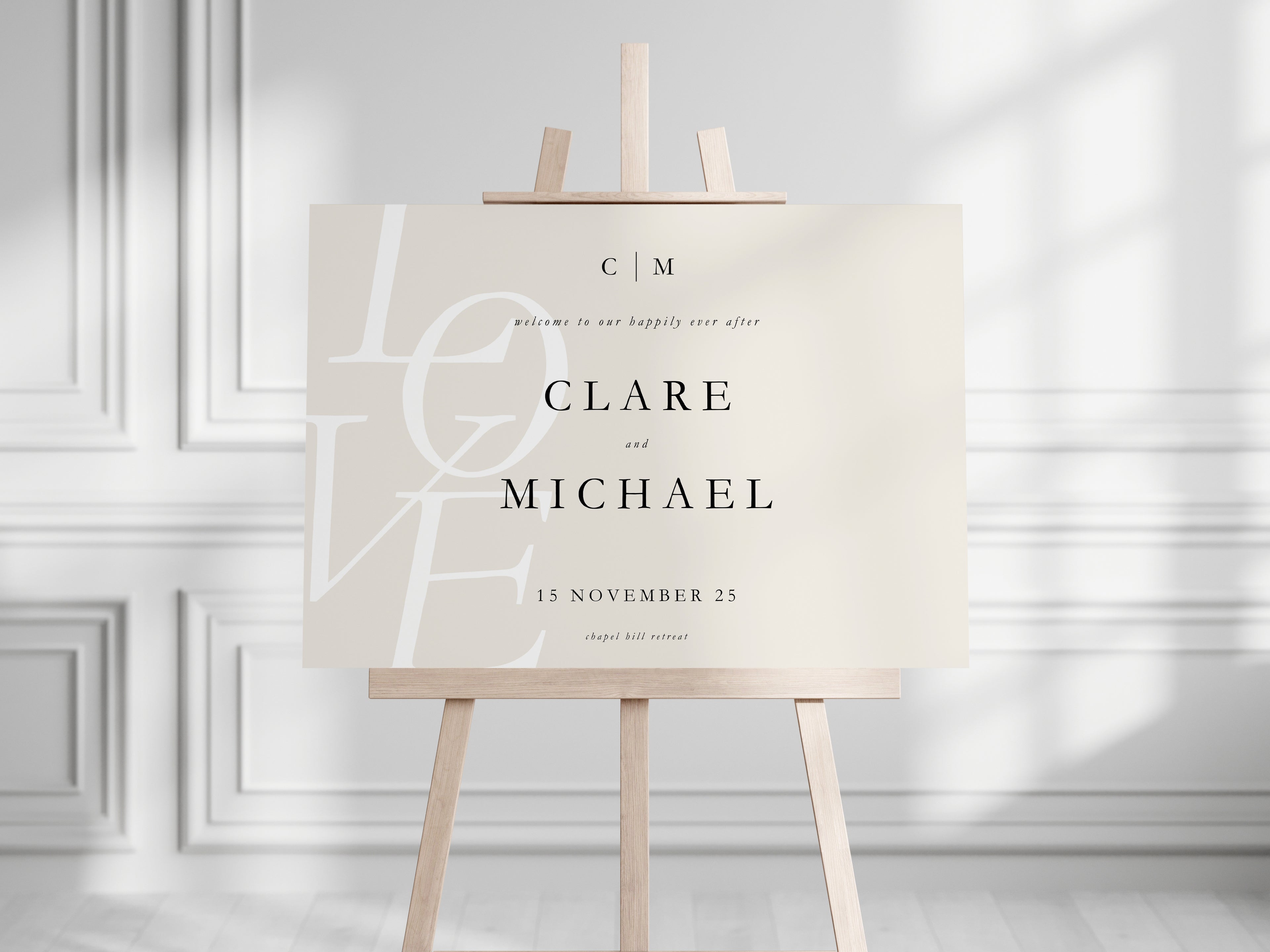 Love Collection | DIY Printable Wedding Stationery Bundle Templates