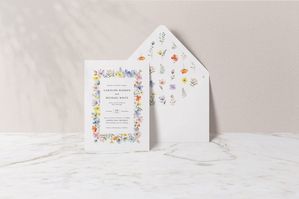 Little Florals Collection | DIY Printable Wedding Stationery Bundle Templates