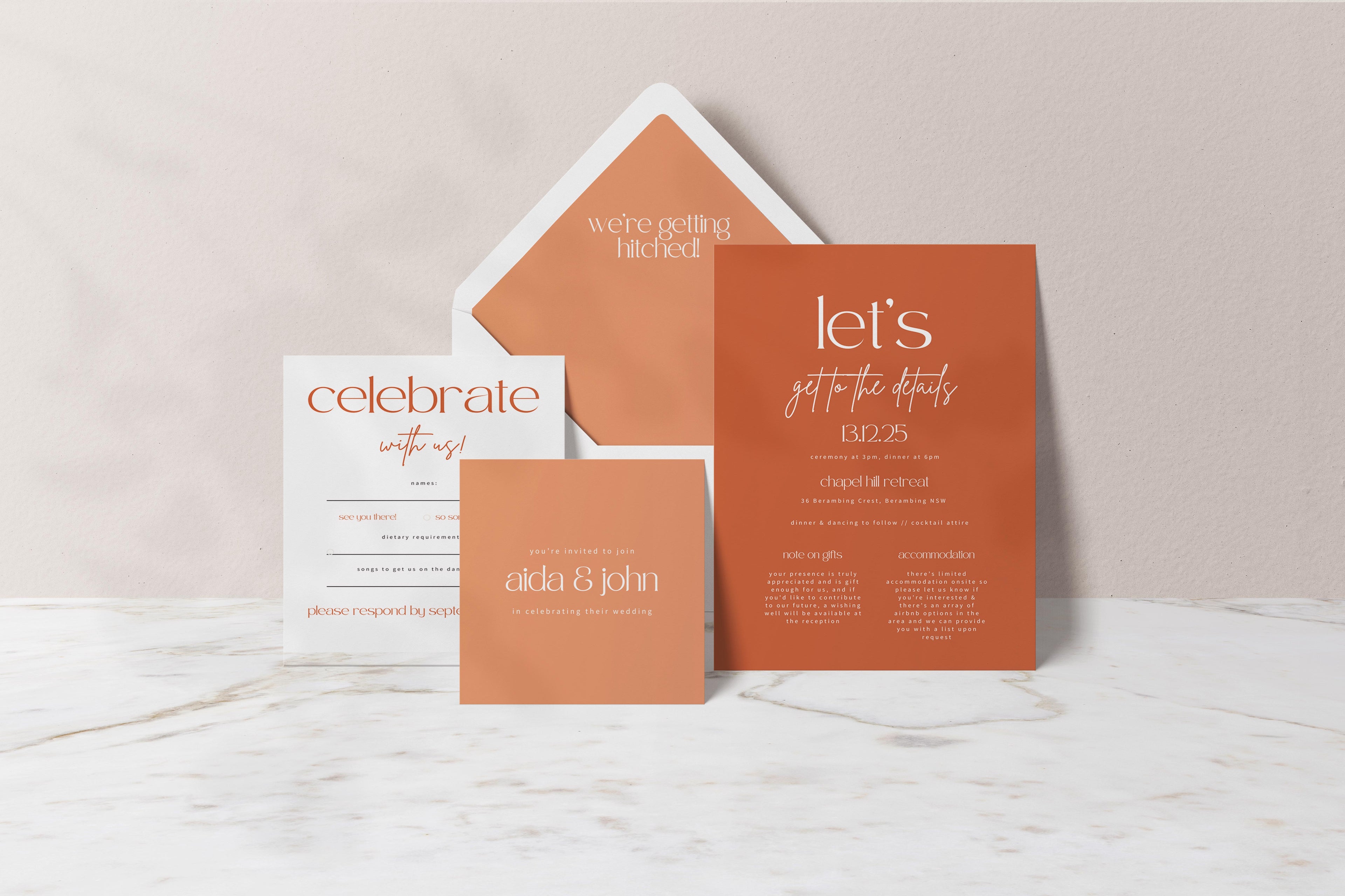 Fall Collection | DIY Printable Wedding Stationery Bundle Templates