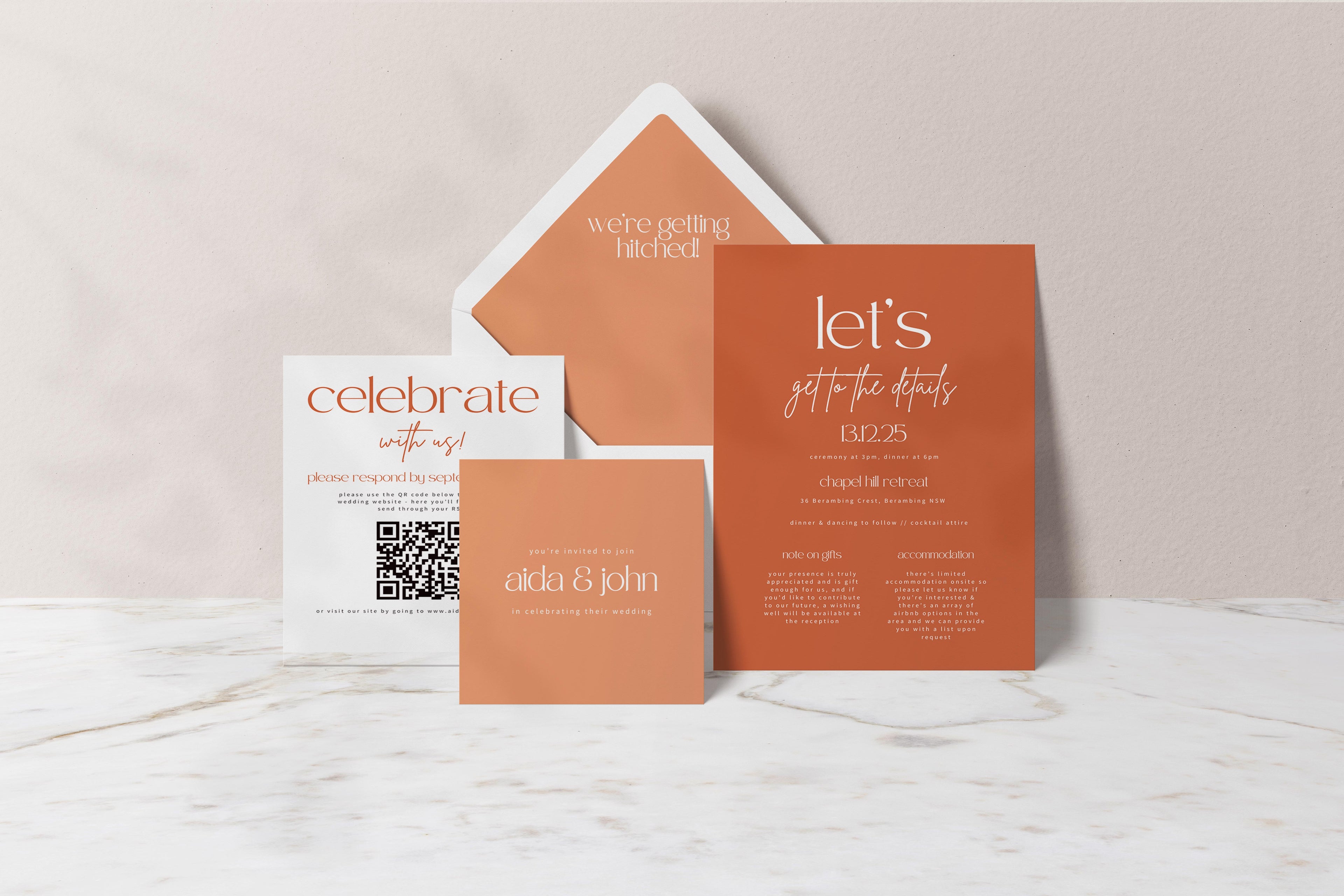 Fall Collection | DIY Printable Wedding Stationery Bundle Templates