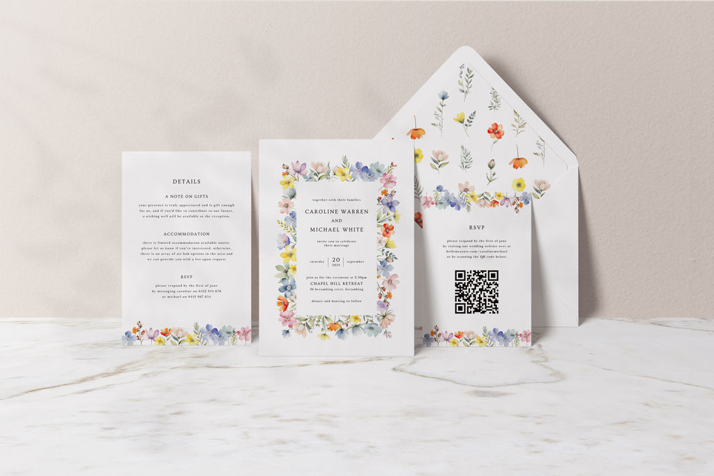 Little Florals Collection | DIY Printable Wedding Stationery Bundle Templates