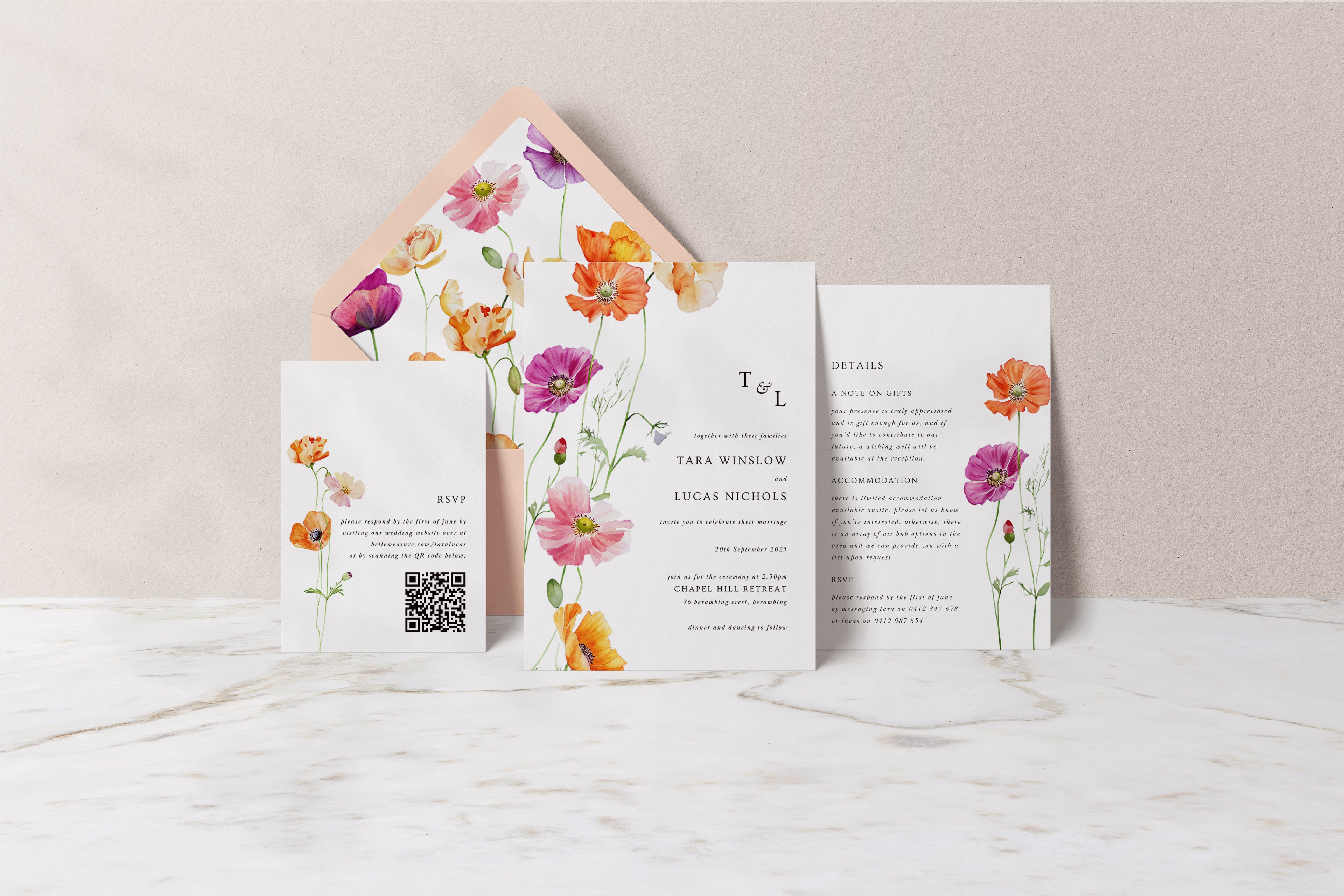 Summer Collection | DIY Printable Wedding Stationery Bundle Templates