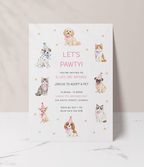 Adopt A Pet | Kids Birthday Party | Invitation 5x7